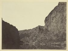 Black Cañon, Colorado River, looking below from Big Horn Camp, 1871. Creator: Tim O'Sullivan