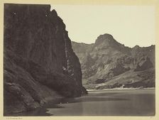 Black Cañon, Colorado River, looking below near Camp 7. Explorations in Nevada and Arizona..., 1871. Creator: Tim O'Sullivan