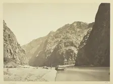 Black Cañon, looking above from Mirror Bar, 1871. Creator: Tim O'Sullivan