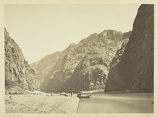Black Cañon, looking above from Mirror Bar, 1871. Creator: Tim O'Sullivan