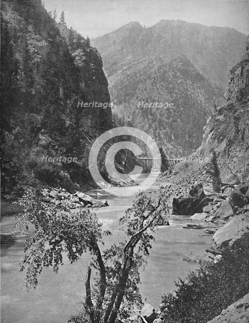 'Black Canyon of the Gunnison, Col.', c1897. Creator: Unknown.