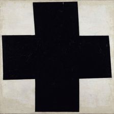 Black Cross (Croix noire), 1915. Creator: Malevich, Kasimir Severinovich (1878-1935)