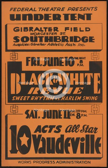 Black and White Revue, [193-]. Creator: Unknown.