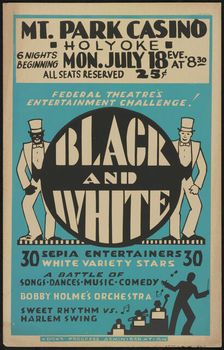 Black and White Revue, Holyoke, MA, [193-]. Creator: Unknown