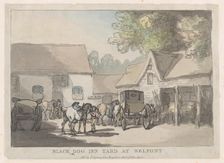 Black Dog Inn Yard At Belfont, 1785-87., 1785-87. Creator: Thomas Rowlandson
