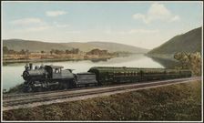 Black Diamond Express, Lehigh Valley Railroad, Pennsylvania, c1898. Creator: William H. Jackson