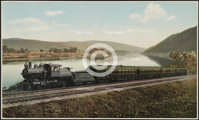 Black Diamond Express, Lehigh Valley Railroad, Pennsylvania, c1898. Creator: William H. Jackson.
