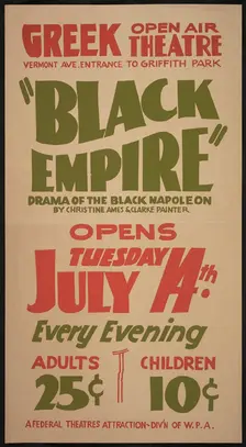 Black Empire, Los Angeles, [193-]. Creator: Unknown