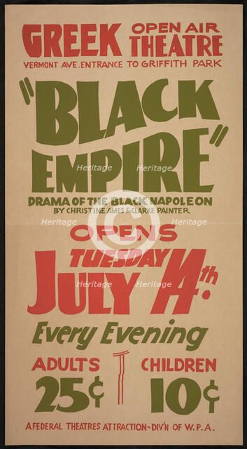Black Empire, Los Angeles, [193-]. Creator: Unknown.