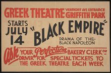 Black Empire, Los Angeles, [193-]. Creator: Unknown