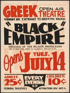 Black Empire, Los Angeles, [193-]. Creator: Unknown