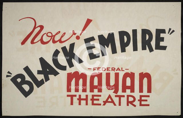 Black Empire, Los Angeles, 1936. Creator: Unknown.