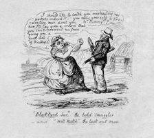 Black Eyed Sue the bold smuggler and Will Watch the look out man 1829. Artist: George Cruikshank
