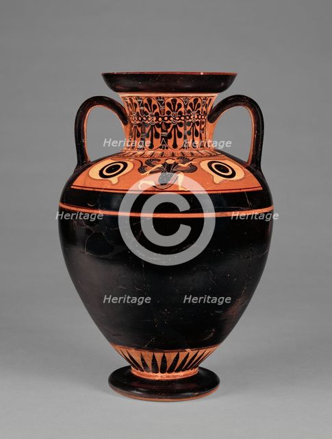 Black-Figure Neck Amphora, about 530-520 BC. Creator: Unknown.