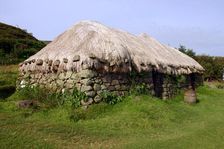 Black house, Colbost Folk Museum, Skye, Highland, Scotland