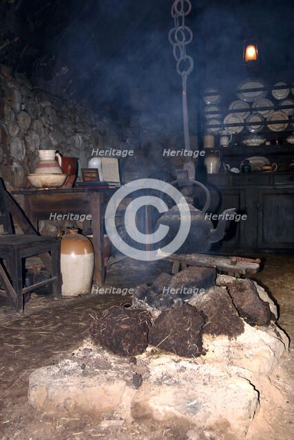 Black house, Colbost Folk Museum, Skye, Highland, Scotland.