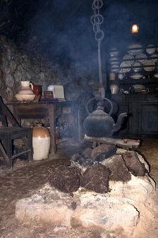 Black house, Colbost Folk Museum, Skye, Highland, Scotland