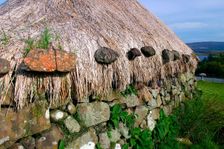 Black house, Colbost Folk Museum, Skye, Highland, Scotland. Creator: Peter Thompson