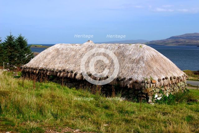 Black house, Colbost Folk Museum, Skye, Highland, Scotland. Creator: Peter Thompson.