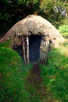Black house, Colbost Folk Museum, Skye, Highland, Scotland. Creator: Peter Thompson
