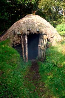 Black house, Colbost Folk Museum, Skye, Highland, Scotland. Creator: Peter Thompson