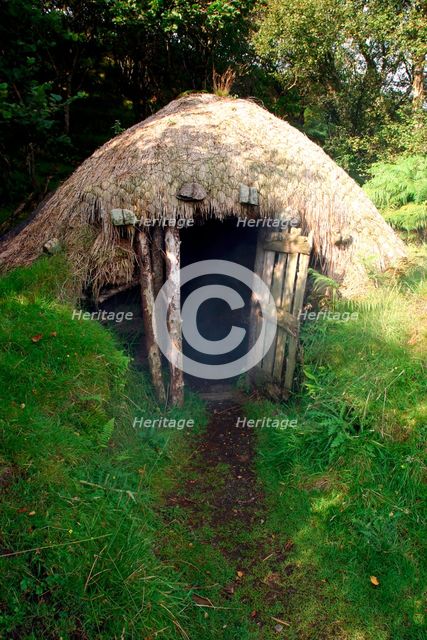 Black house, Colbost Folk Museum, Skye, Highland, Scotland. Creator: Peter Thompson.