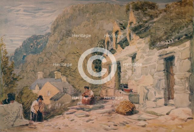 'Black Jack's Cottage, Bettws-y-Coed', 1846. Artist: David Cox the elder.
