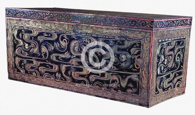 Black outer coffin, Tomb 1 at Mawangdui, Changsha, 2th century BC. Creator: The Oriental Applied Arts.