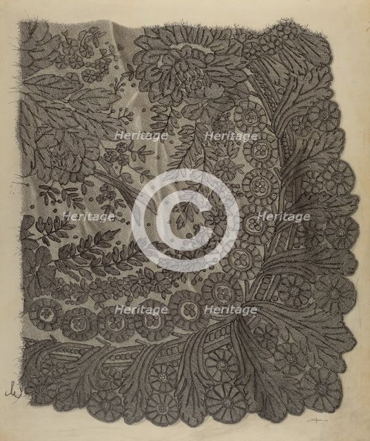 Black Lace, c. 1940. Creator: Helen Balfour.
