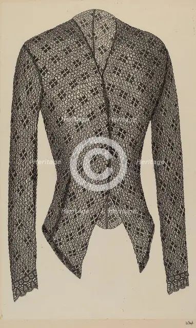 Black Lace Jacket, c. 1938. Creator: Joseph L. Boyd.
