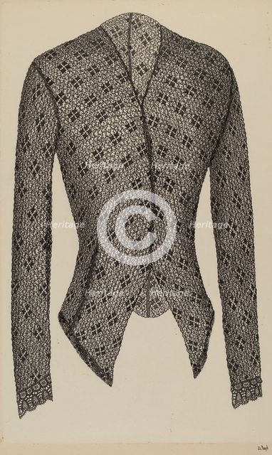 Black Lace Jacket, c. 1938. Creator: Joseph L. Boyd.