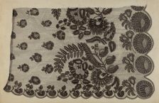 Black Lace Shawl, c. 1939. Creator: Raymond Manupelli