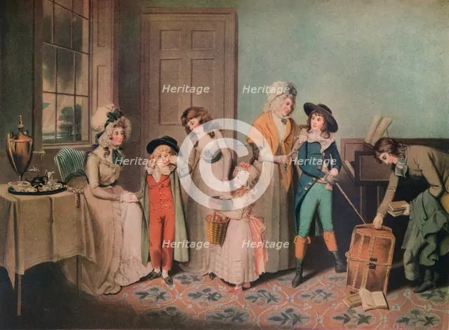 Black Monday or the Departure for School, 1790, (1919). Artist: John Jones