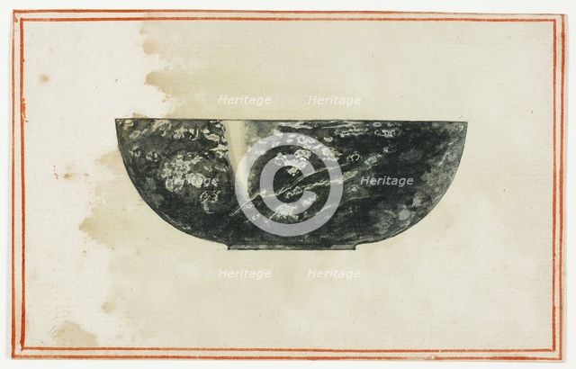 Black Marble Bowl, n.d. Creator: Giuseppe Grisoni.
