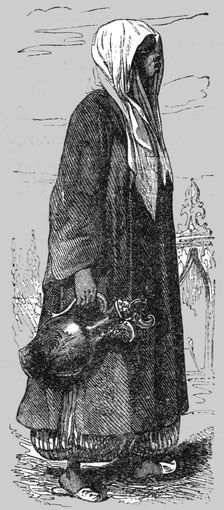 Black Slave going to fetch Water; The Women of Turkey 1854. Creator: Unknown