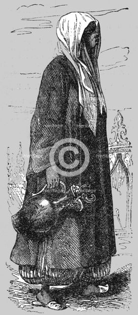 'Black Slave going to fetch Water; The Women of Turkey', 1854. Creator: Unknown.