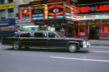 Black stretch limousine,New York 1995