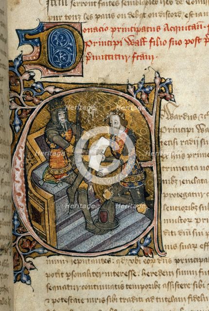 Black Prince receives Aquitaine, 1386-1399. Creator: Unknown.
