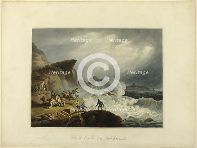 Black Rock near Scarborough, n.d. Creator: Francis Nicholson.