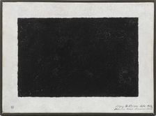Black Rectangle On White Background, 1933. Creator: Malevich, Kasimir Severinovich (1878-1935)