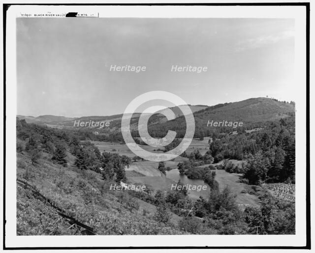 Black River Valley, Green Mts., Vt., between 1900 and 1906. Creator: Unknown.
