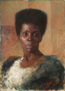 Black Woman, 1895. Creator: Azbe, Anton (1862-1905)