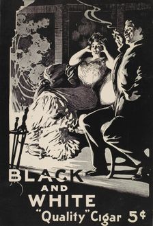Black & White quality cigar, c1895 - 1917. Creator: Unknown