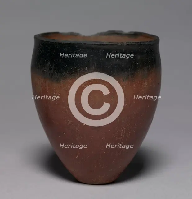 Black-Topped Beaker, 4500-3000 BC. Creator: Unknown.