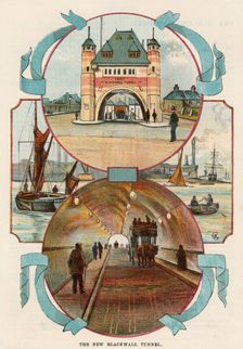 Blackwall Tunnel, London, c1900. Creator: Unknown
