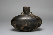 Blackware Jar with Single Spout, A.D. 1200/1450. Creator: Unknown