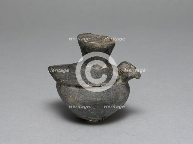 Blackware Jar in the Form of a Bird, A.D. 1200/1450. Creator: Unknown.