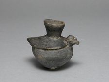 Blackware Jar in the Form of a Bird, A.D. 1200/1450. Creator: Unknown