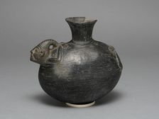 Blackware Jar in the Form of a Figure with Bound Arms and Legs, A.D. 1200/1450. Creator: Unknown