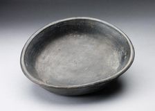 Blackware Plate, A.D. 1000/1400. Creator: Unknown
